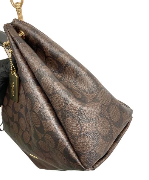 COACH（コーチ）COACH (コーチ) 2WAYショルダーバッグ ブラウン×ピンクの古着・服飾アイテム