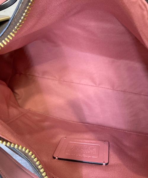 COACH（コーチ）COACH (コーチ) 2WAYショルダーバッグ ブラウン×ピンクの古着・服飾アイテム