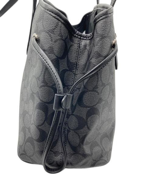 COACH（コーチ）COACH (コーチ) トートバッグ　F57842 ブラック×グレーの古着・服飾アイテム