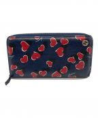 GUCCIグッチ）の古着「長財布」｜ネイビー×レッド×ブラック