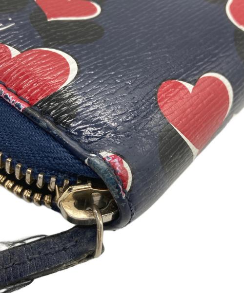 GUCCI（グッチ）GUCCI (グッチ) 長財布 ネイビー×レッド×ブラックの古着・服飾アイテム