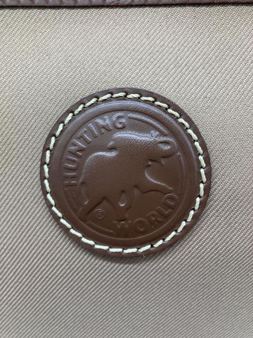 HUNTING WORLD（ハンティングワールド）HUNTING WORLD (ハンティングワールド) トートバッグ カーキ×ブラウンの古着・服飾アイテム