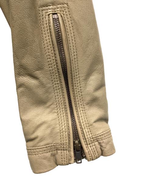 DIESEL（ディーゼル）DIESEL (ディーゼル) レザージャケット ブラウン サイズ:Lの古着・服飾アイテム