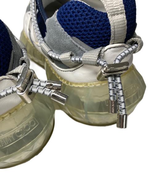 JIMMY CHOO（ジミーチュウ）JIMMY CHOO (ジミーチュウ) ダイヤモンドトレイルスニーカー ネイビー×ホワイト サイズ:SIZE 41の古着・服飾アイテム