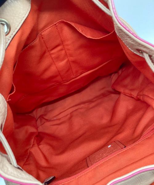 COACH（コーチ）COACH (コーチ) バッグパック オレンジ×ピンクの古着・服飾アイテム