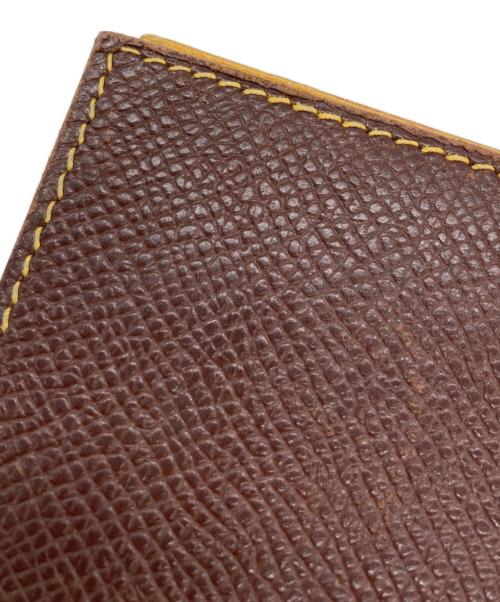 HERMES（エルメス）HERMES (エルメス) ブックカバー イエロー×ブラウンの古着・服飾アイテム