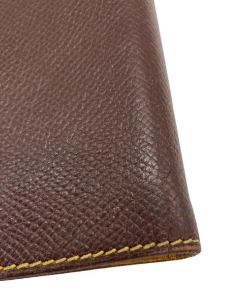 HERMES（エルメス）HERMES (エルメス) ブックカバー イエロー×ブラウンの古着・服飾アイテム