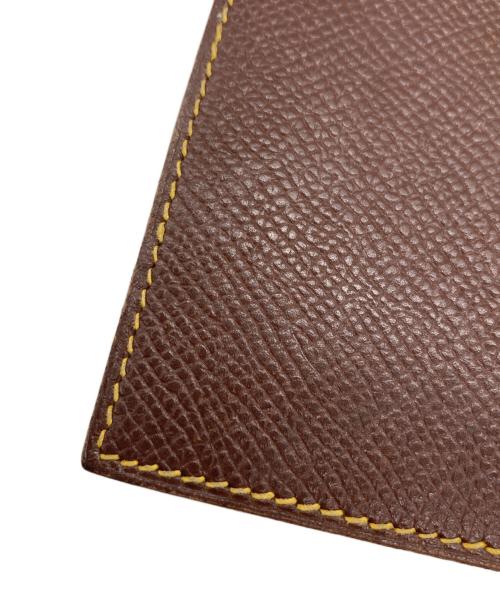 HERMES（エルメス）HERMES (エルメス) ブックカバー イエロー×ブラウンの古着・服飾アイテム