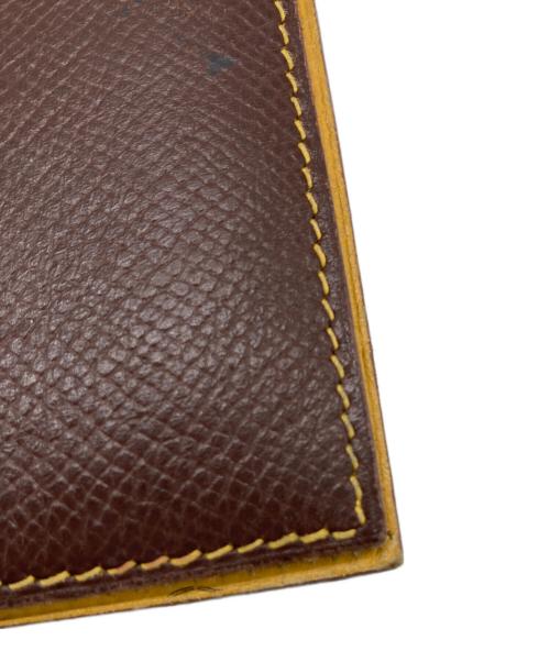 HERMES（エルメス）HERMES (エルメス) ブックカバー イエロー×ブラウンの古着・服飾アイテム