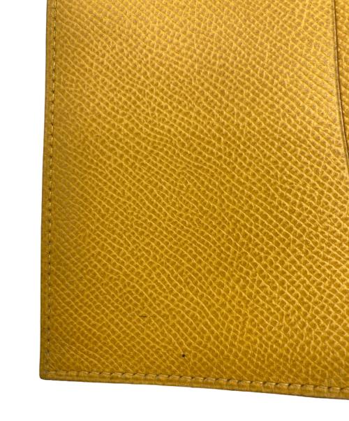 HERMES（エルメス）HERMES (エルメス) ブックカバー イエロー×ブラウンの古着・服飾アイテム