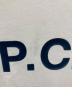 中古・古着 A.P.C. (アーペーセー) 半袖カットソー ホワイト×ブラック サイズ:SIZE M：5000円