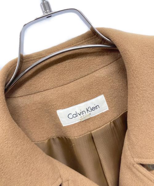 Calvin Klein（カルバンクライン）Calvin Klein (カルバンクライン) Pコート キャメル サイズ:SIZE 9の古着・服飾アイテム