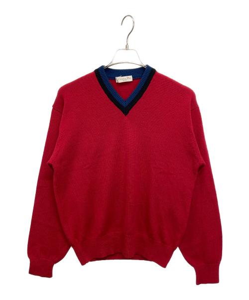 Christian Dior（クリスチャン ディオール）Christian Dior (クリスチャン ディオール) セーター レッド サイズ:Sの古着・服飾アイテム