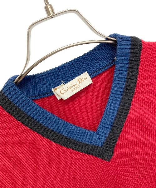 Christian Dior（クリスチャン ディオール）Christian Dior (クリスチャン ディオール) セーター レッド サイズ:Sの古着・服飾アイテム