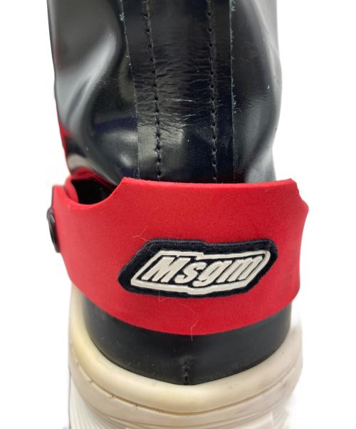 MSGM（エムエスジーエム）MSGM (エムエスジーエム) ラバーブーツ ブラック サイズ:24cmの古着・服飾アイテム