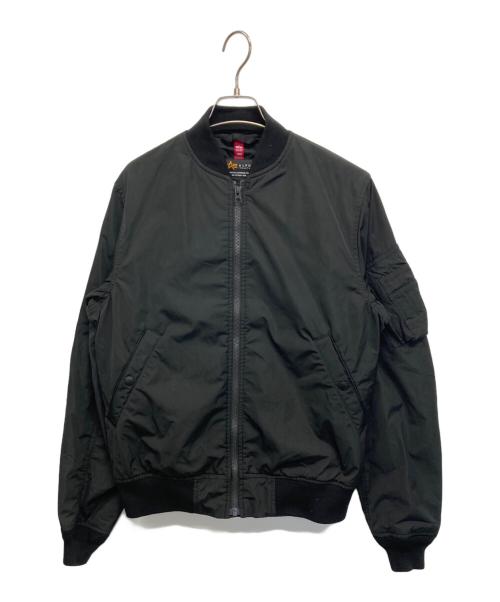 ALPHA INDUSTRIES（アルファインダストリーズ）ALPHA INDUSTRIES (アルファインダストリーズ) MA-1ジャケット ブラック サイズ:Mの古着・服飾アイテム