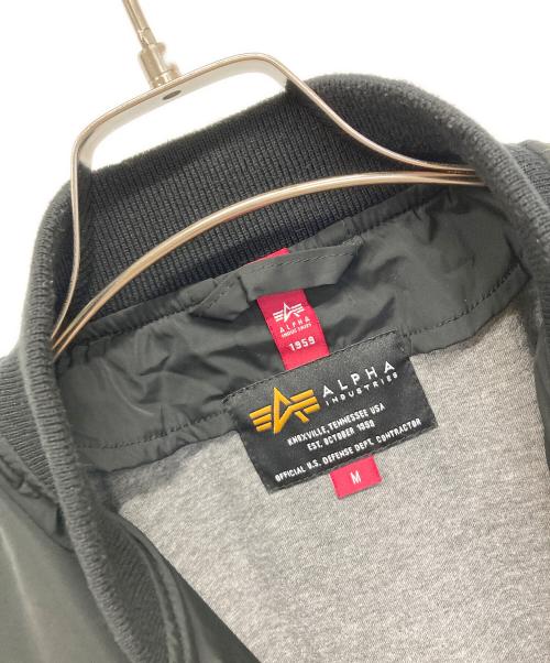 ALPHA INDUSTRIES（アルファインダストリーズ）ALPHA INDUSTRIES (アルファインダストリーズ) MA-1ジャケット ブラック サイズ:Mの古着・服飾アイテム