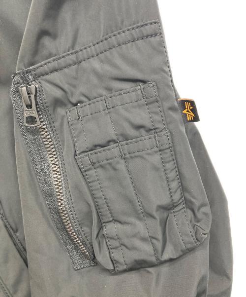 ALPHA INDUSTRIES（アルファインダストリーズ）ALPHA INDUSTRIES (アルファインダストリーズ) MA-1ジャケット ブラック サイズ:Mの古着・服飾アイテム