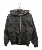 X-LARGEエクストララージ）の古着「ジップパーカー」｜ブラック