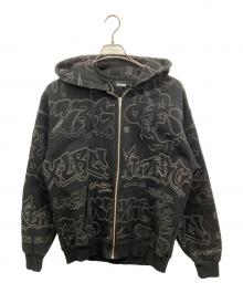 X-LARGE（エクストララージ）の古着「ジップパーカー」｜ブラック