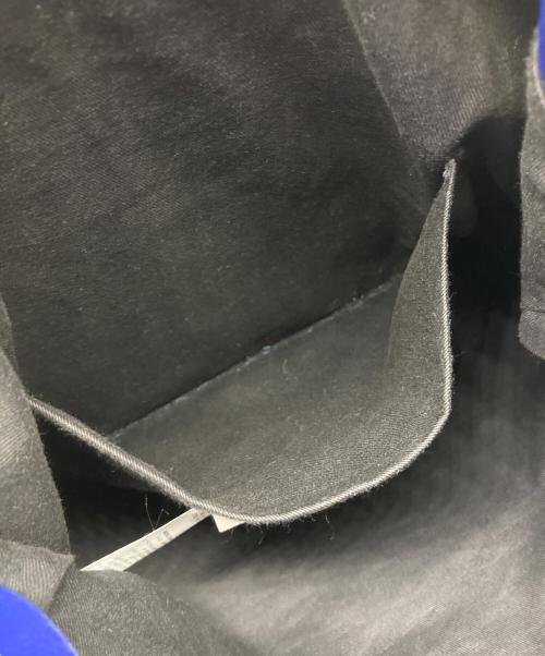 MM6 Maison Margiela（エムエムシックスメゾンマルジェラ）MM6 Maison Margiela (エムエムシックスメゾンマルジェラ) 巾着レザーリュック ブルーの古着・服飾アイテム