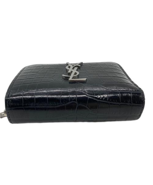 Yves Saint Laurent（イヴサンローラン）Yves Saint Laurent (イヴサンローラン) 2つ折り財布 ブラックの古着・服飾アイテム