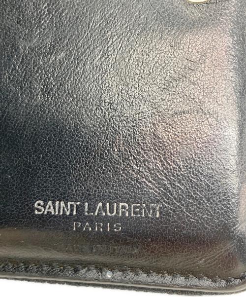 Yves Saint Laurent（イヴサンローラン）Yves Saint Laurent (イヴサンローラン) 2つ折り財布 ブラックの古着・服飾アイテム