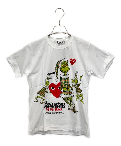 COMME des GARCONS（コムデギャルソン）COMME des GARCONS (コムデギャルソン) HEART GRINCH TEE ホワイト サイズ:M 未使用品の古着・服飾アイテム