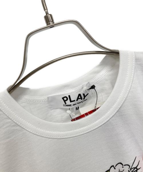 COMME des GARCONS（コムデギャルソン）COMME des GARCONS (コムデギャルソン) HEART GRINCH TEE ホワイト サイズ:M 未使用品の古着・服飾アイテム