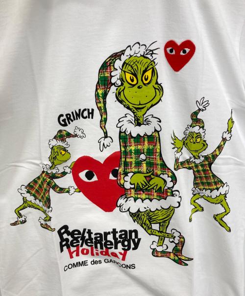 COMME des GARCONS（コムデギャルソン）COMME des GARCONS (コムデギャルソン) HEART GRINCH TEE ホワイト サイズ:M 未使用品の古着・服飾アイテム