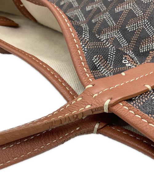 GOYARD（ゴヤール）GOYARD (ゴヤール) トートバッグ ブラック×ブラウンの古着・服飾アイテム