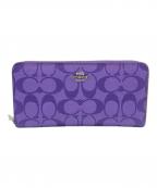 COACHコーチ）の古着「長財布」｜パープル