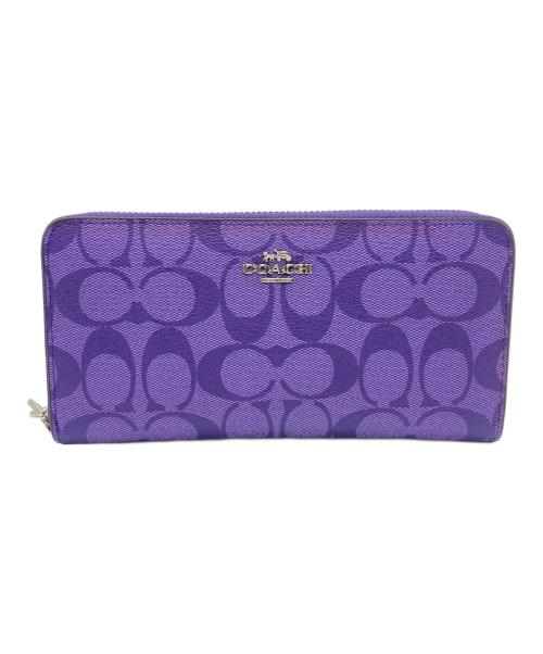 COACH（コーチ）COACH (コーチ) 長財布 パープルの古着・服飾アイテム