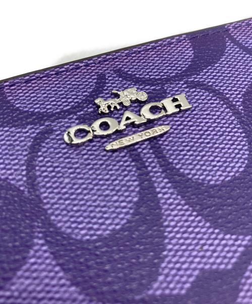 COACH（コーチ）COACH (コーチ) 長財布 パープルの古着・服飾アイテム