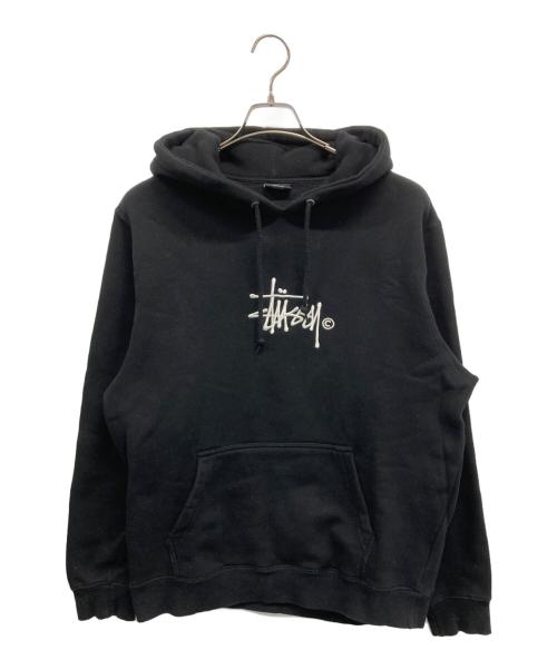 stussy（ステューシー）stussy (ステューシー) プルオーバーパーカー ブラック サイズ:Mの古着・服飾アイテム