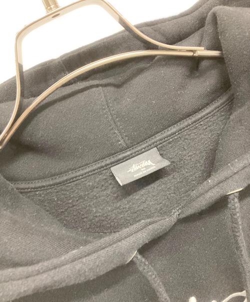 stussy（ステューシー）stussy (ステューシー) プルオーバーパーカー ブラック サイズ:Mの古着・服飾アイテム