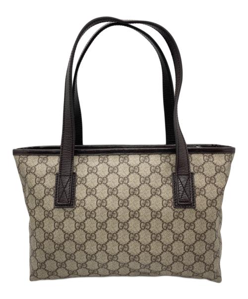 GUCCI（グッチ）GUCCI (グッチ) トートバッグ ベージュ×ブラウンの古着・服飾アイテム