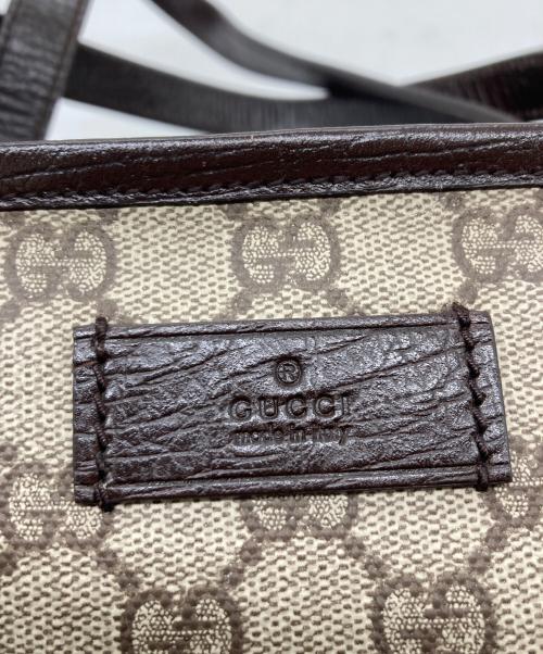 GUCCI（グッチ）GUCCI (グッチ) トートバッグ ベージュ×ブラウンの古着・服飾アイテム