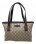 GUCCI（グッチ）の古着「トートバッグ」｜ベージュ×ブラウン