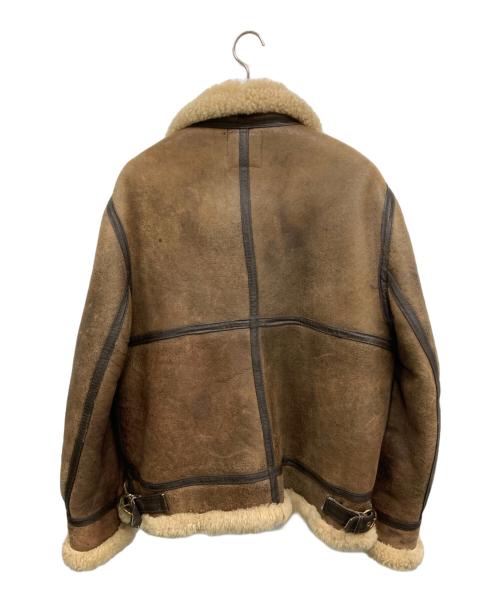 aviation（アビエーション）AVIATION (アビエーション) B-3ムートンジャケット ベージュ×ブラウン サイズ:SIZE 40の古着・服飾アイテム