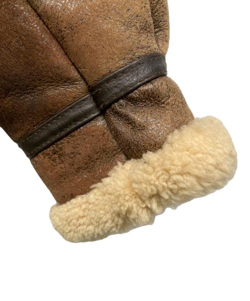 aviation（アビエーション）AVIATION (アビエーション) B-3ムートンジャケット ベージュ×ブラウン サイズ:SIZE 40の古着・服飾アイテム