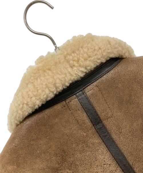 aviation（アビエーション）AVIATION (アビエーション) B-3ムートンジャケット ベージュ×ブラウン サイズ:SIZE 40の古着・服飾アイテム