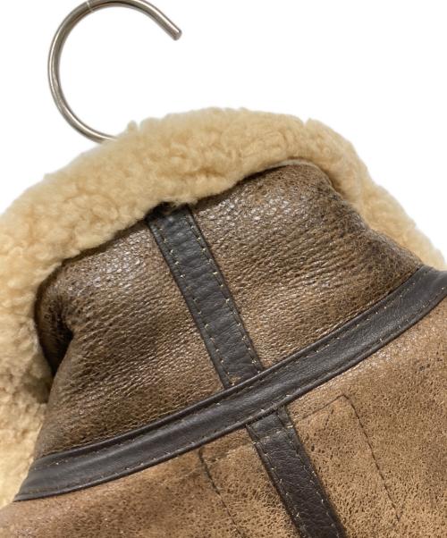 aviation（アビエーション）AVIATION (アビエーション) B-3ムートンジャケット ベージュ×ブラウン サイズ:SIZE 40の古着・服飾アイテム