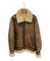 AVIATION（アビエーション）の古着「B-3ムートンジャケット」｜ベージュ×ブラウン