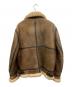 AVIATION (アビエーション) B-3ムートンジャケット ベージュ×ブラウン サイズ:SIZE 40：13000円