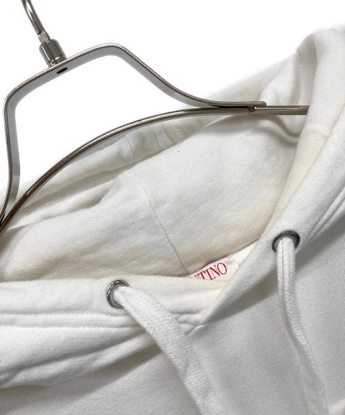 VALENTINO（ヴァレンティノ）VALENTINO (ヴァレンティノ) プルオーバーパーカー ホワイト サイズ:Sの古着・服飾アイテム