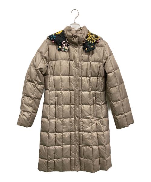 missoni（ミッソーニ）MISSONI (ミッソーニ) 中綿コート ベージュ サイズ:10の古着・服飾アイテム