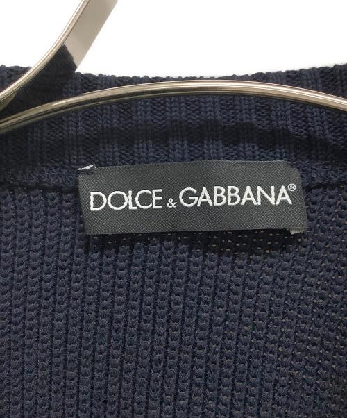 DOLCE & GABBANA（ドルチェ＆ガッバーナ）DOLCE & GABBANA (ドルチェ＆ガッバーナ) ジップニット ネイビー サイズ:46の古着・服飾アイテム