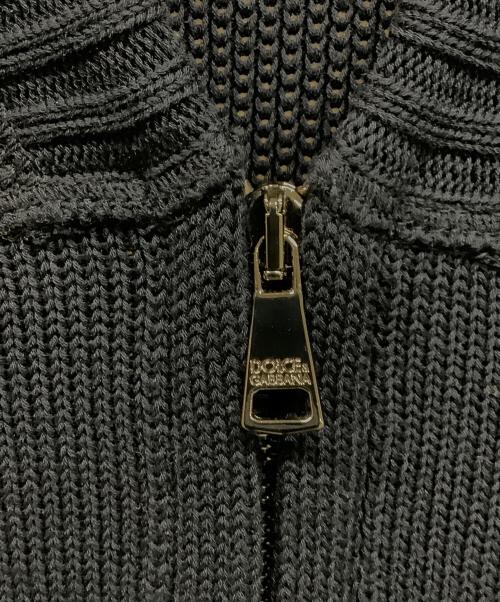 DOLCE & GABBANA（ドルチェ＆ガッバーナ）DOLCE & GABBANA (ドルチェ＆ガッバーナ) ジップニット ネイビー サイズ:46の古着・服飾アイテム