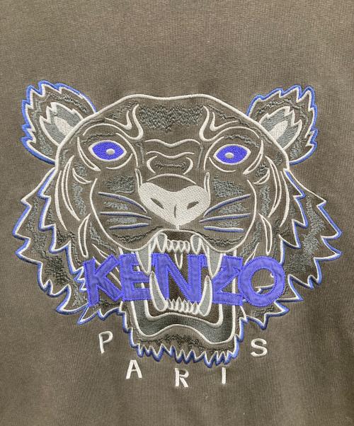 KENZO（ケンゾー）KENZO (ケンゾー) クルーネックスウェット ブラック×ブルー サイズ:SIZE XLの古着・服飾アイテム